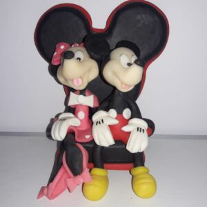 ADORNO TIC. MICKEY Y MINNIE EN SILLON   X 1