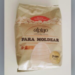 CHOCOLATE ALPINO PASCUA BLANCO PINS X100GR