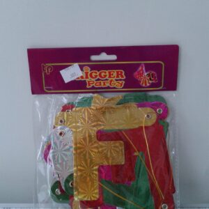BANDERIN F. CUMPLE HOLOGRAFICO CHICO MULTI X UN