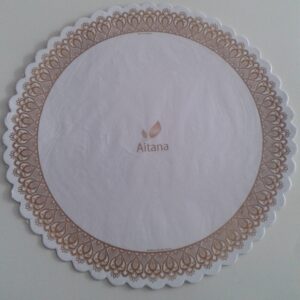 BANDEJA CARTON C/ BORDE DORADO N? 36 XUNI